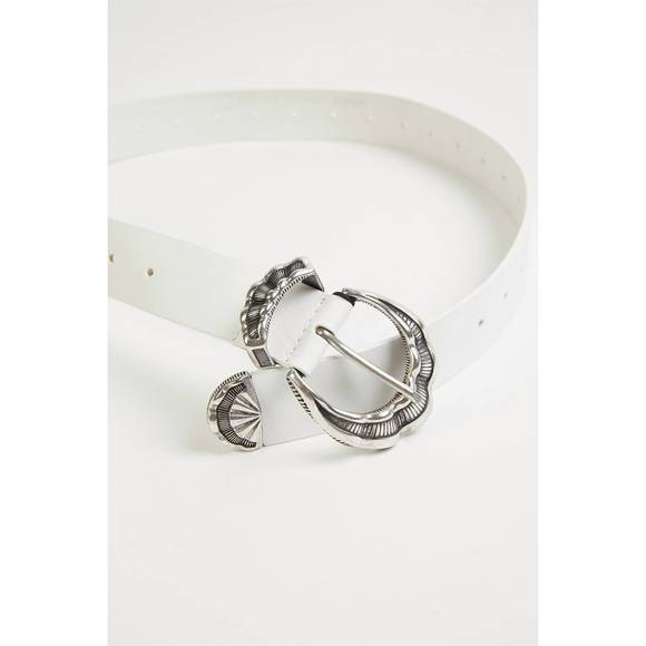 NEW THE KOOPLES classic leather belt in white - Picture 2 of 4